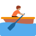 🚣🏽 person rowing boat: medium skin tone display on Twitter